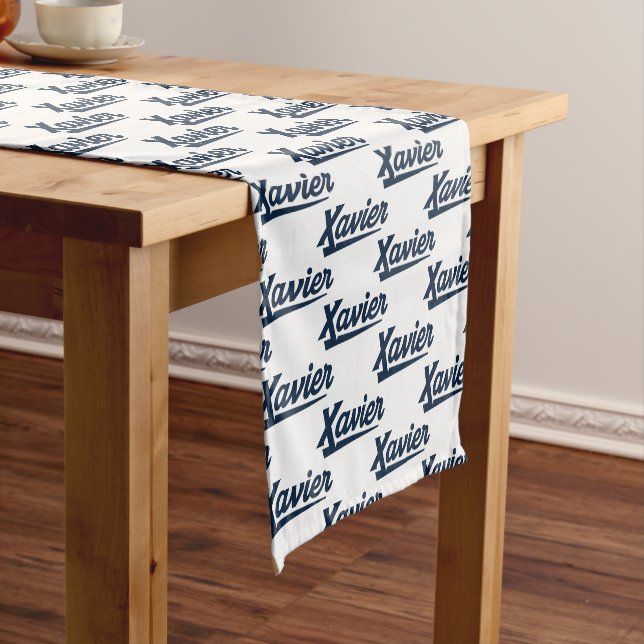 Xavier University Script Short Table Runner (In Situ)