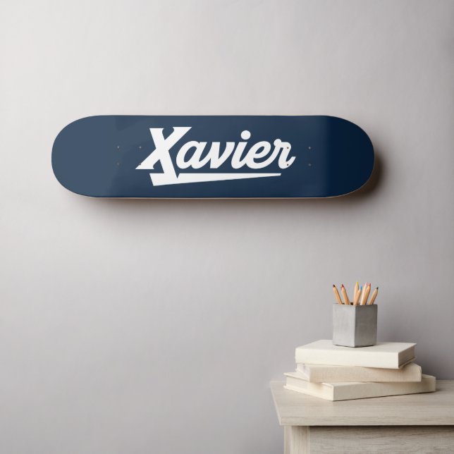 Xavier University Script Skateboard (Wall Art (Horz))