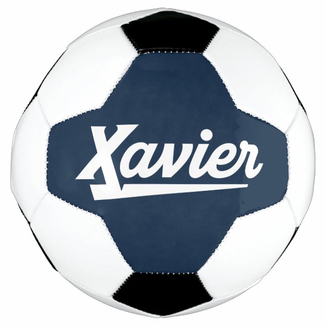 Xavier University Script Soccer Ball (Front)