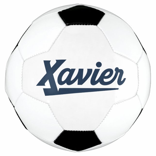 Xavier University Script Soccer Ball (Front)