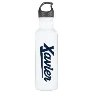 Xavier University Script Stainless Steel Water Bottle