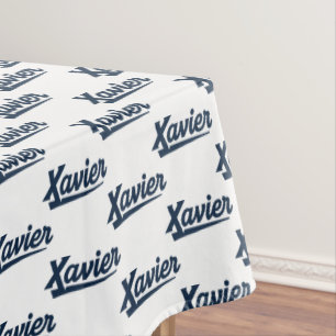 Xavier University Script Tablecloth