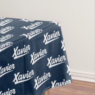 Xavier University Script Tablecloth