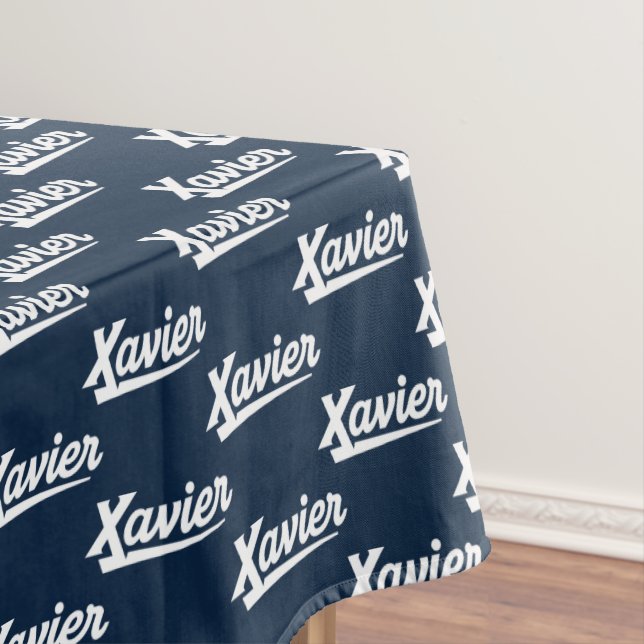 Xavier University Script Tablecloth (In Situ)