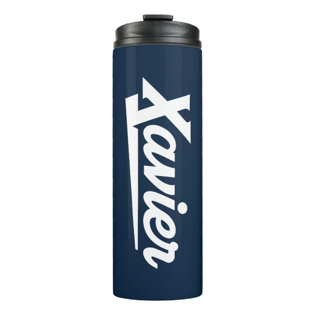 Xavier University Script Thermal Tumbler (Front)
