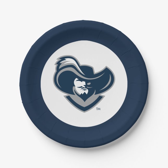 Xavier University Secondary Mark Paper Plates (Front)