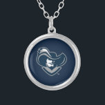 Xavier University Secondary Mark Silver Plated Necklace<br><div class="desc">Check out these Xavier University Mark designs! Show off your Xavier University Pride with these new University products. These make the perfect gifts for the Xavier student, alumni, family, friend or fan in your life. All of these Zazzle products are customizable with your name, class year, or club. Go Musketeers!...</div>