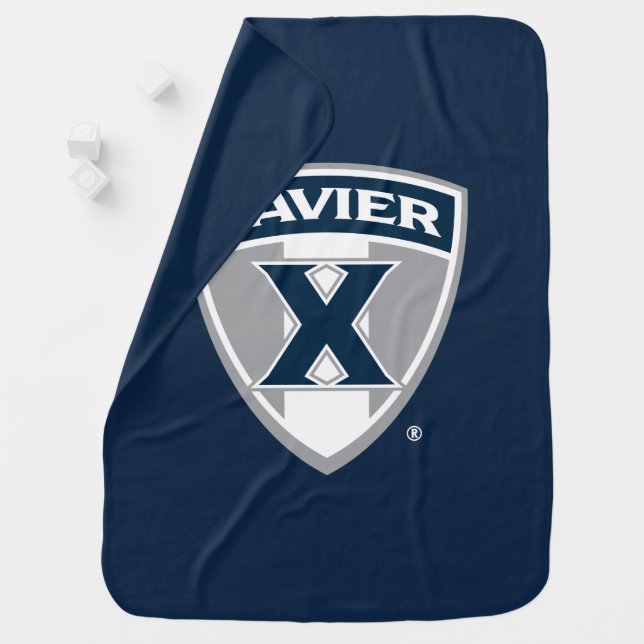 Xavier University Shield Baby Blanket (In Situ)