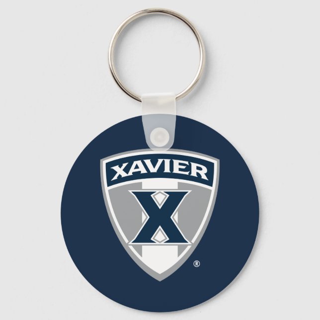 Xavier University Shield Keychain (Front)