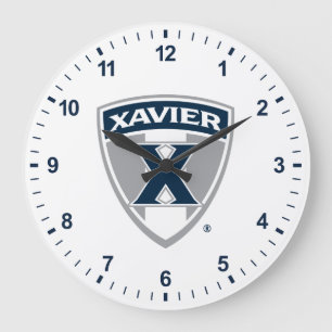 Xavier University Shield Large Clock