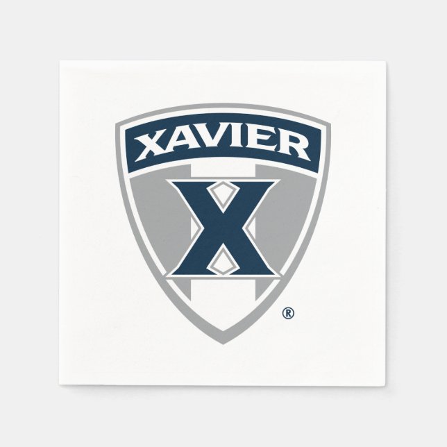 Xavier University Shield Napkins (Front)