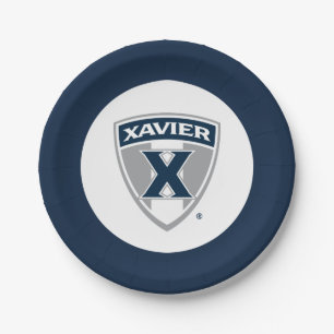 Xavier University Shield Paper Plates
