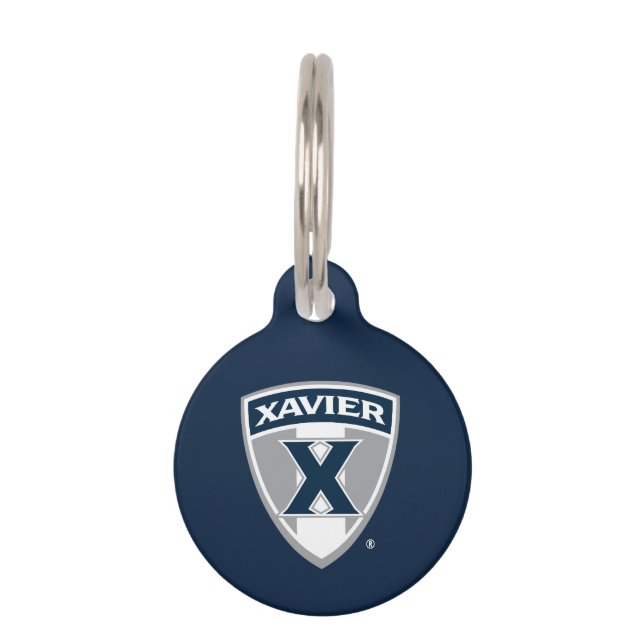 Xavier University Shield Pet ID Tag (Front)