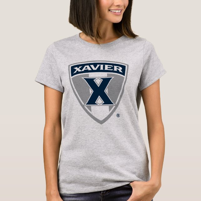 Xavier University Shield T-Shirt (Front)