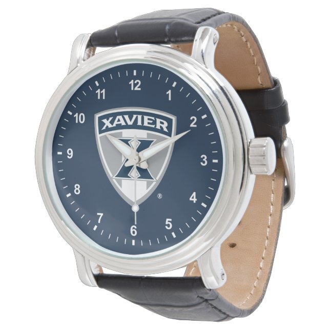Xavier University Shield Watch (Angled)