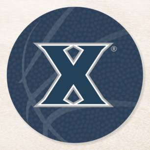 Xavier University State Basketball Round Paper Coaster