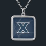 Xavier University State Basketball Silver Plated Necklace<br><div class="desc">Check out these Xavier University Mark designs! Show off your Xavier University Pride with these new University products. These make the perfect gifts for the Xavier student, alumni, family, friend or fan in your life. All of these Zazzle products are customizable with your name, class year, or club. Go Musketeers!...</div>