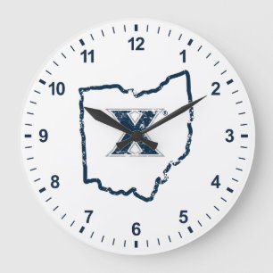 Xavier University State Love Large Clock