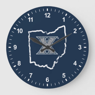 Xavier University State Love Large Clock