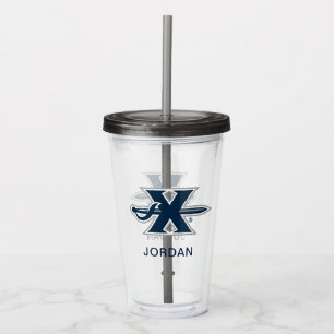 Xavier University Sword Logo Acrylic Tumbler