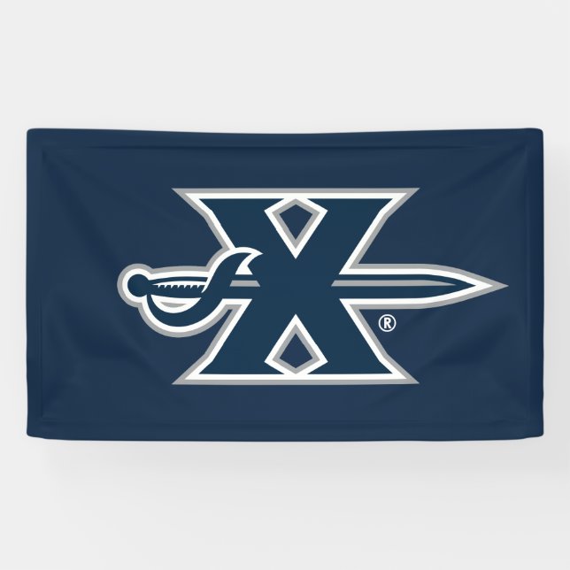 Xavier University Sword Logo Banner (Horizontal)