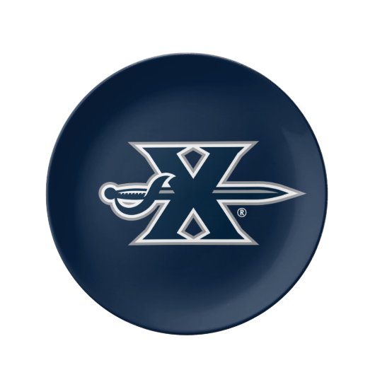 Xavier University Sword Logo Dinner Plate (Front)