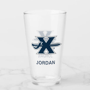 Xavier University Sword Logo Glass