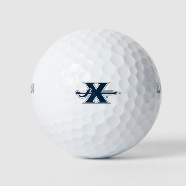 Xavier University Sword Logo Golf Balls (Front)