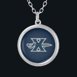Xavier University Sword Logo Silver Plated Necklace<br><div class="desc">Check out these Xavier University Mark designs! Show off your Xavier University Pride with these new University products. These make the perfect gifts for the Xavier student, alumni, family, friend or fan in your life. All of these Zazzle products are customizable with your name, class year, or club. Go Musketeers!...</div>