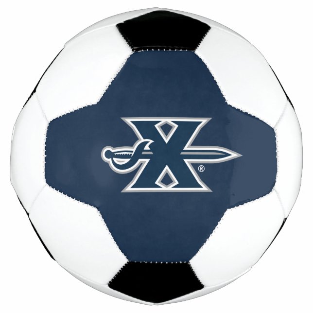 Xavier University Sword Logo Soccer Ball (Front)