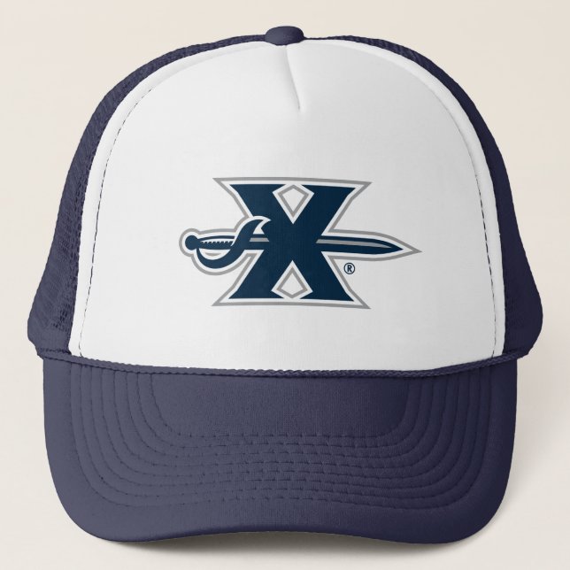 Xavier University Sword Logo Trucker Hat (Front)