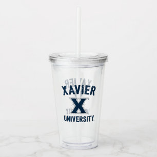 Xavier University Vintage Acrylic Tumbler