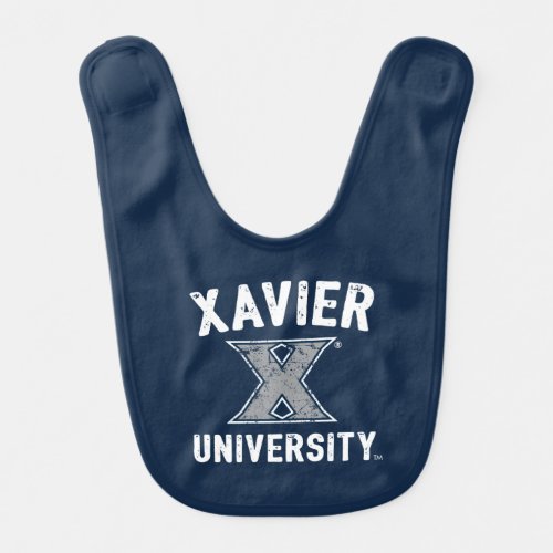 Xavier University Vintage Baby Bib