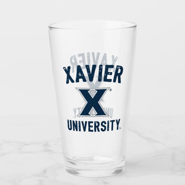 Xavier University Vintage Glass (Front)