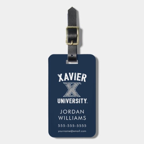 Xavier University Vintage Luggage Tag