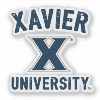 Xavier University Vintage Sticker 