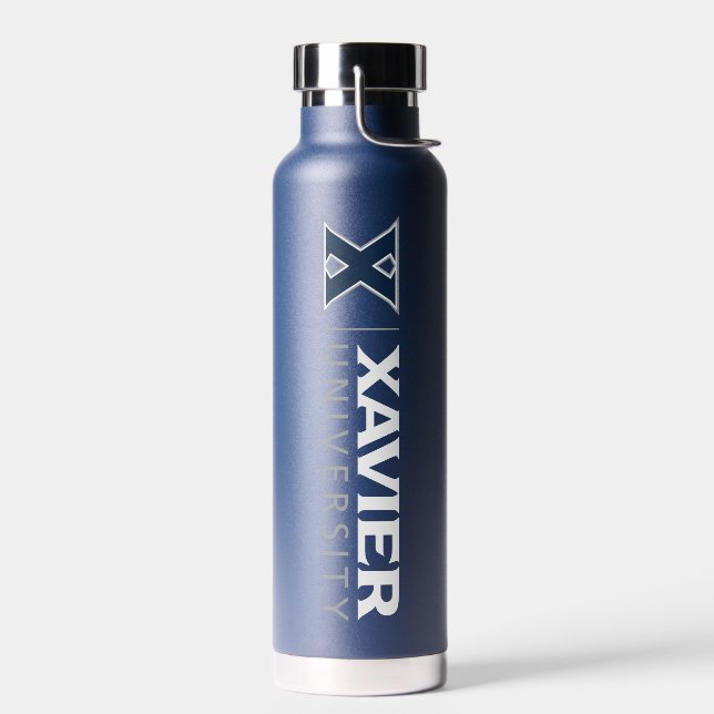 Xavier University Water Bottle (Left)