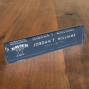 Xavier University X Desk Name Plate