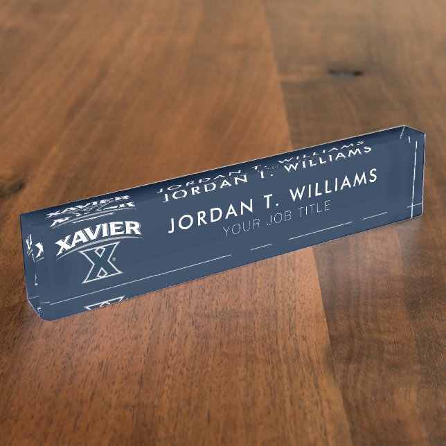 Xavier University X Desk Name Plate (Side)