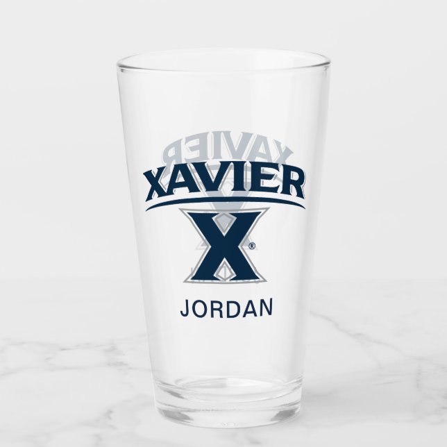 Xavier University X Glass (Front)