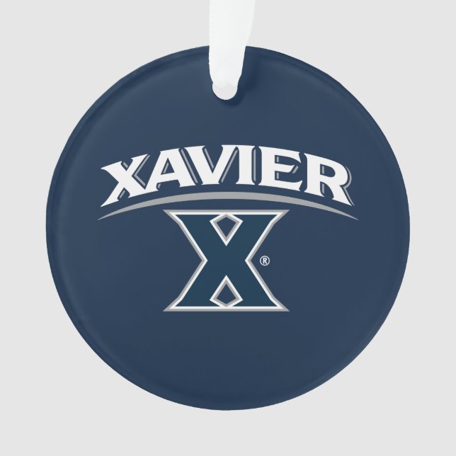 Xavier University X Ornament (Front)