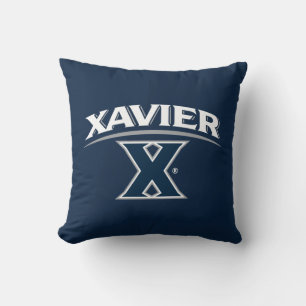 Xavier University X Throw Pillow