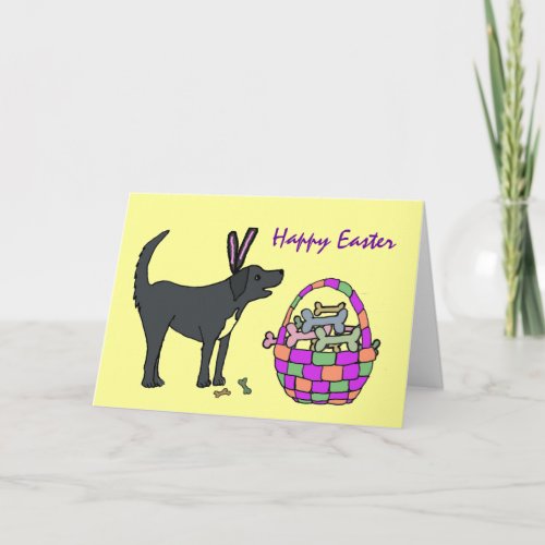 XB_ Happy Easter dog card