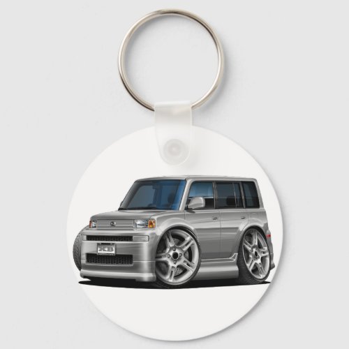 XB Silver Car Keychain