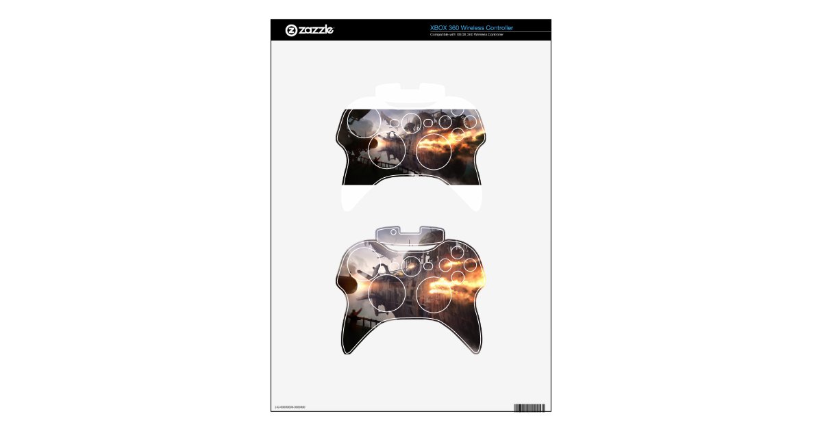 xbox 360 controller skin template customized zazzlecom