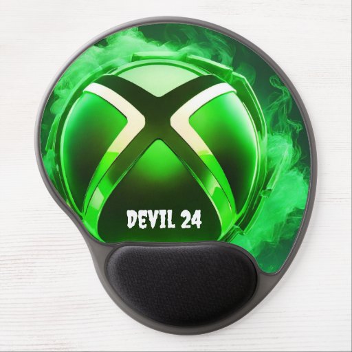 "Xbox Neon Green Smoke Gaming Mouse: Precision mee Gel Mouse Pad