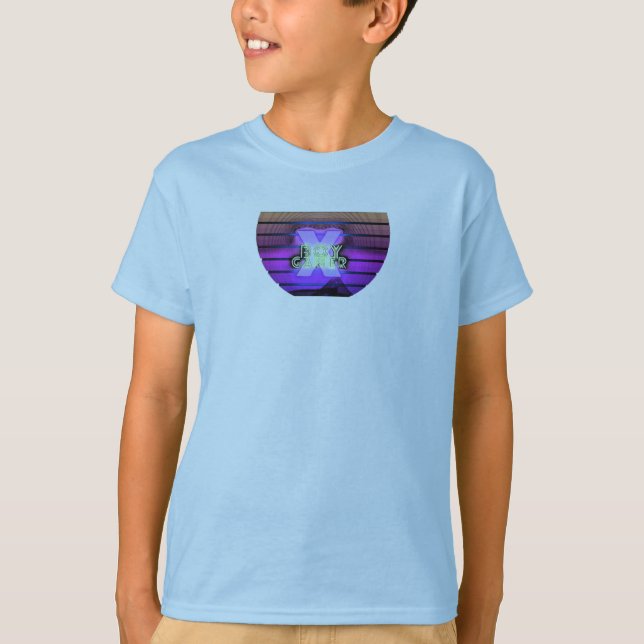 XBoy Gamer Tron Sunset T-shirt (Front)