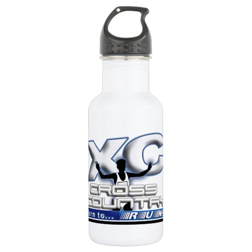 XC BORN TO RUN CROSS COUNTRY LOGO WATER BOTTLE