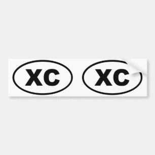 XC Cross Country Bumper Sticker