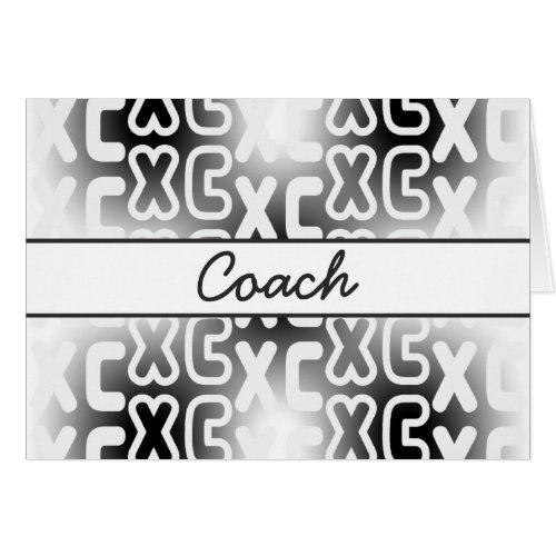 XC Cross Country Coach Note Card